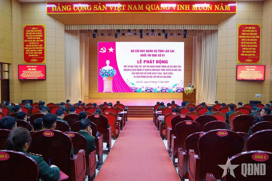 Khối thi đua số 1, Bộ CHQS tỉnh Lào Cai phát động đợt thi đua “Tăng tốc, bứt phá”